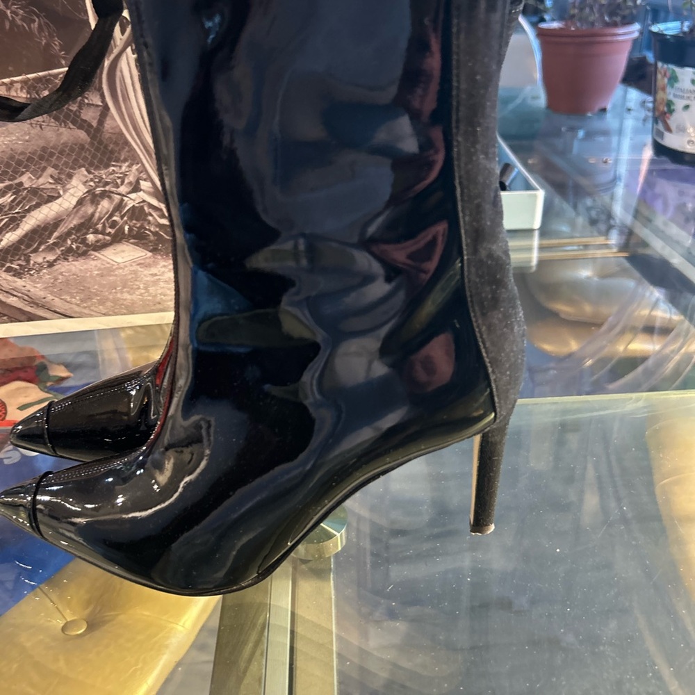 85mm Mirea Giuseppe Zanotti Black Heeled Boots - Picture 7 of 13